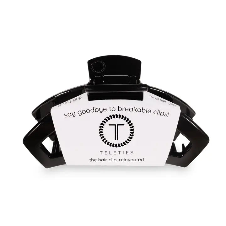 Teleties Black Small Open Hair Clip