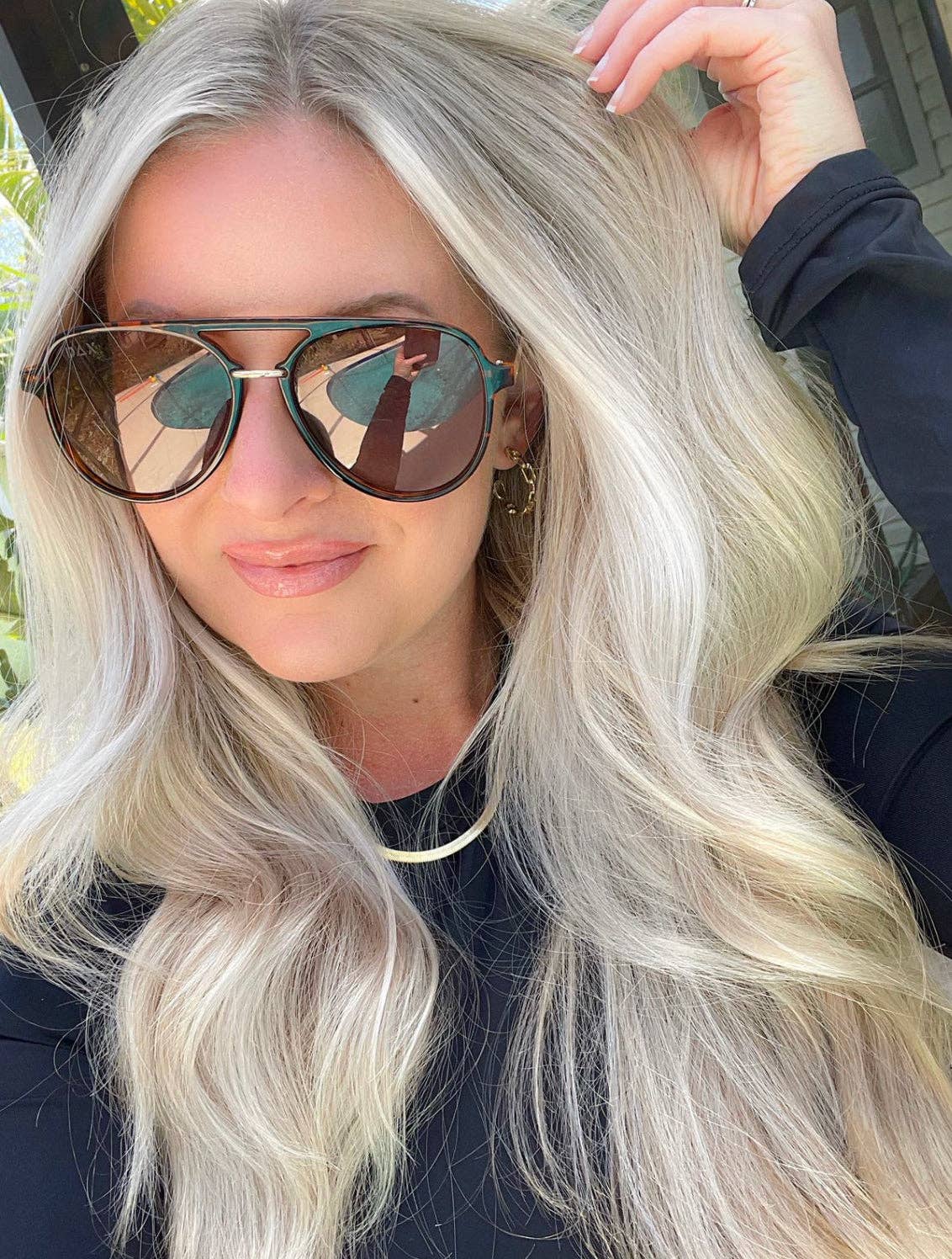 Earhart Sunglasses: Blue