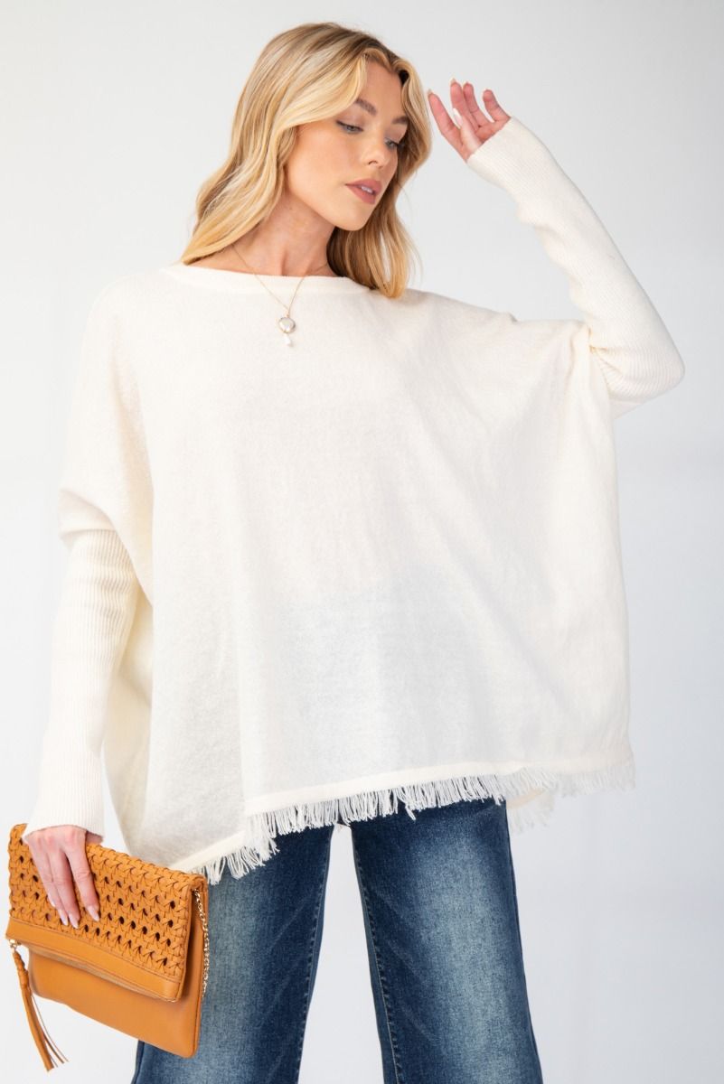 Oversized Knit Tunic Sweater