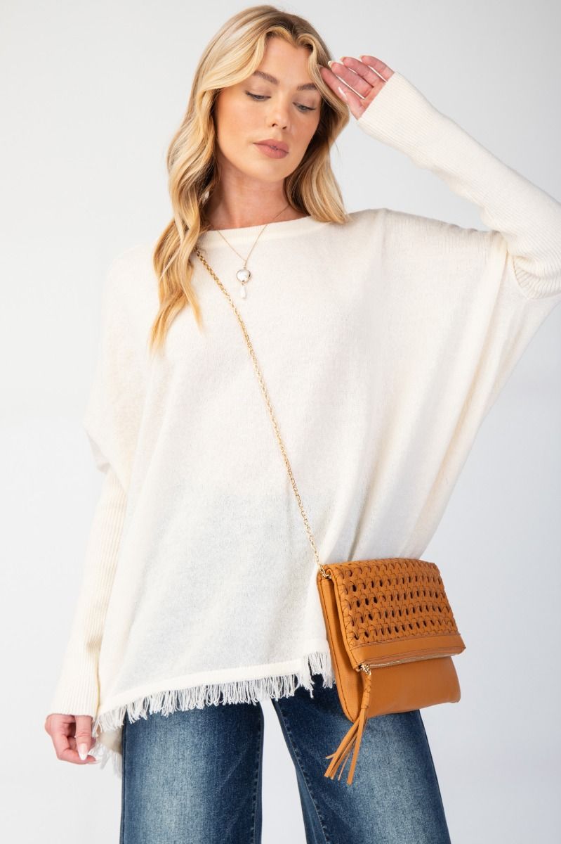 Oversized Knit Tunic Sweater
