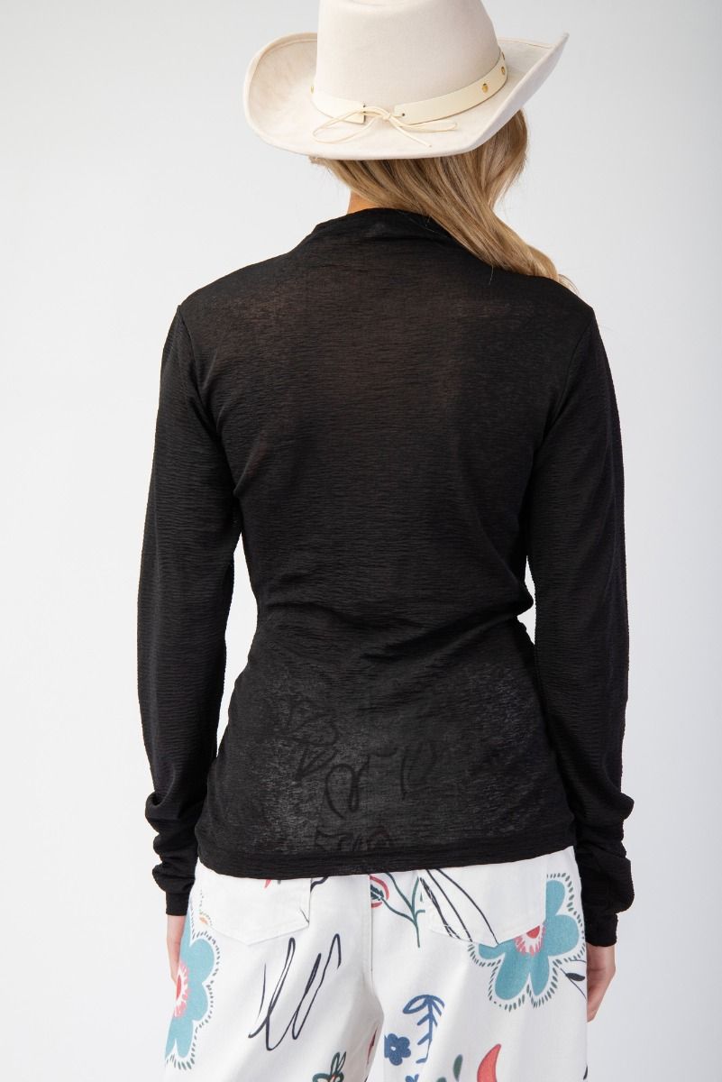 Textured Mesh Fitted Top