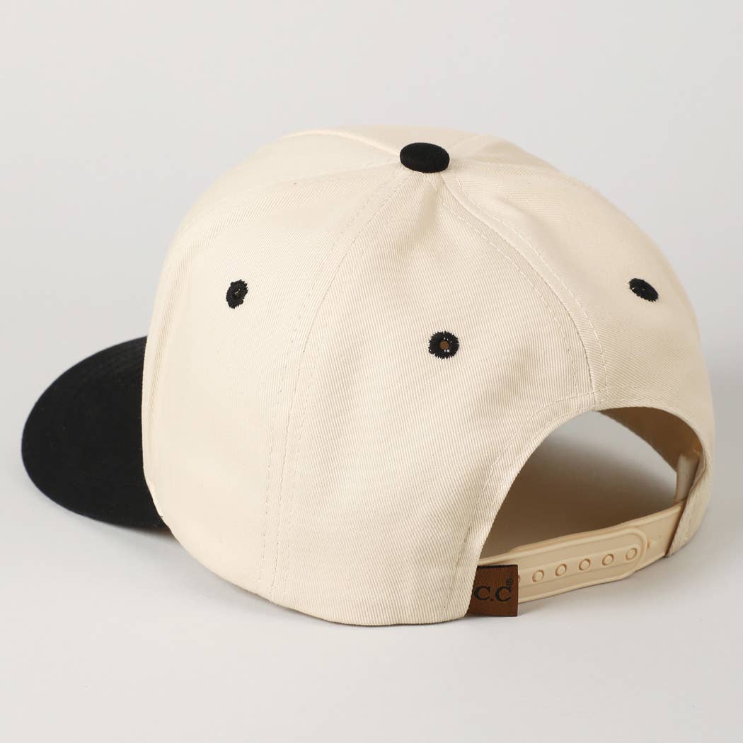MAMA Typographic Design Embroidery Baseball Hat - Beige