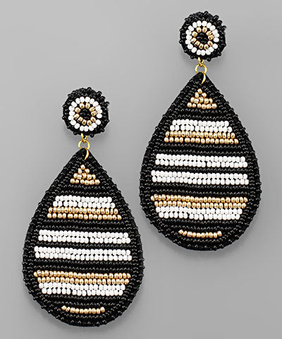 Beaded Teardrop Earrings