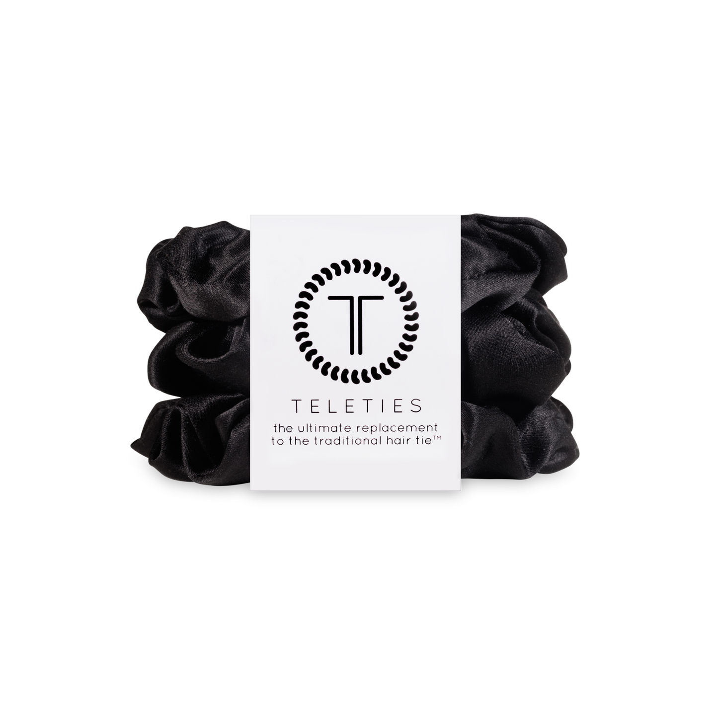 Teleties (Large) Black Scrunchie