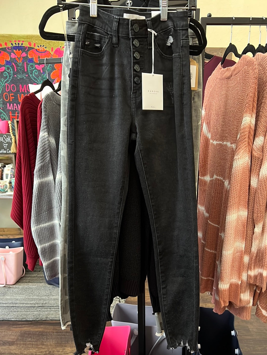 Ash Black Super High-Rise Skinny Jeans