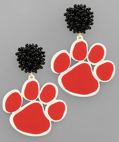 Paw & Pompom Earrings