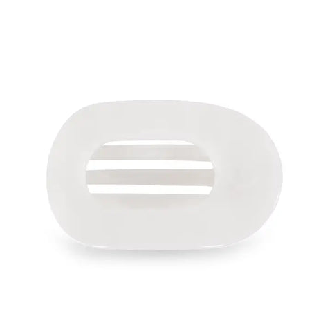 Teleties Coconut White Small Flat Hair Clip
