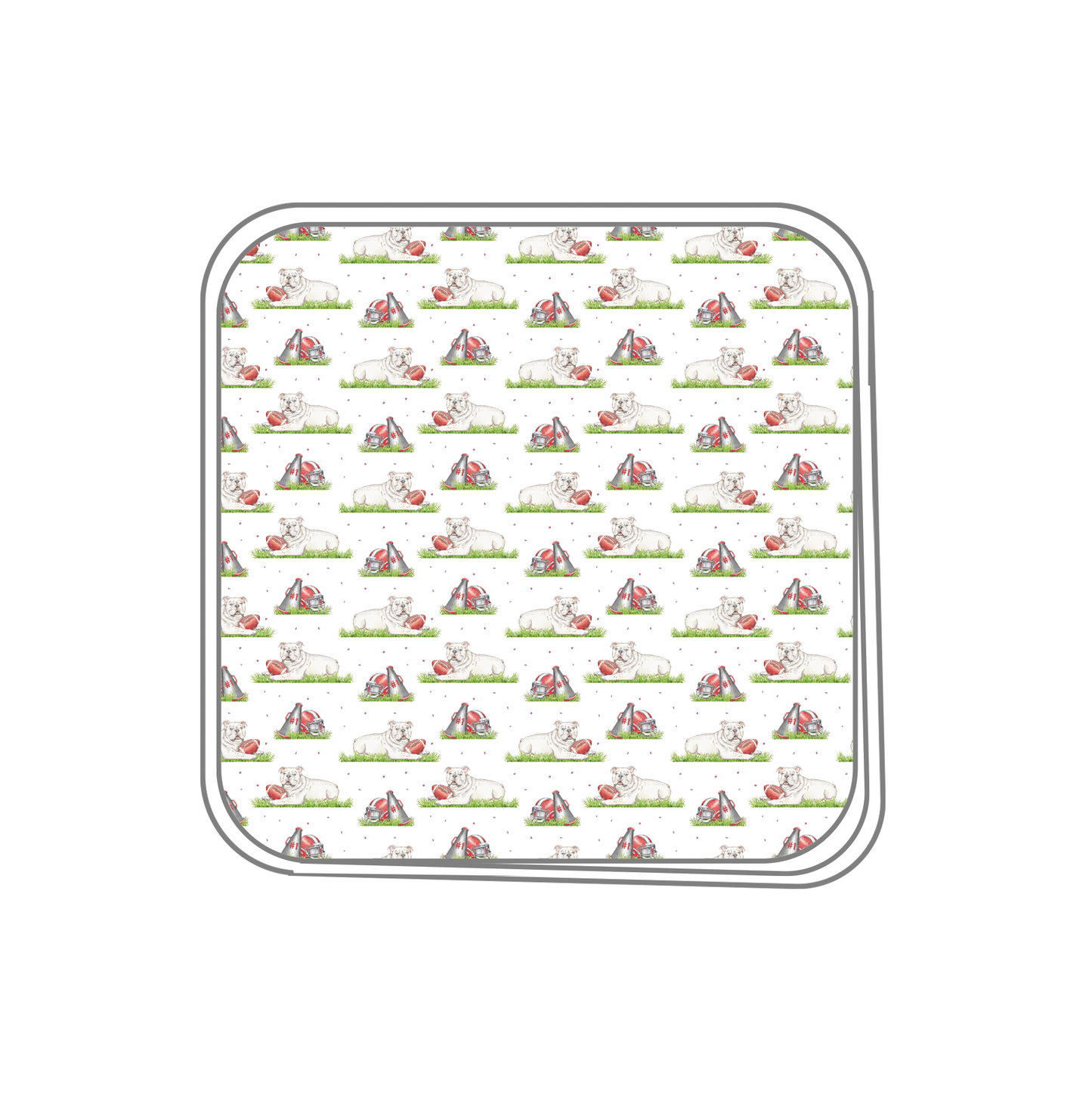 Mascot Mania in Georgia Organic Muslin Swaddle Blanket