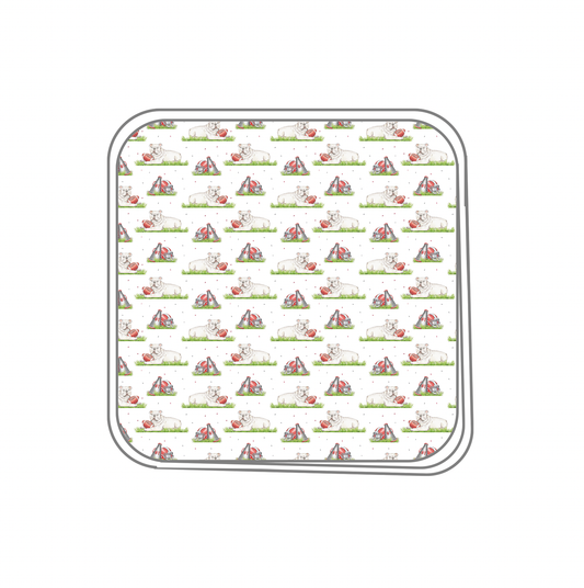 Mascot Mania in Georgia Organic Muslin Swaddle Blanket