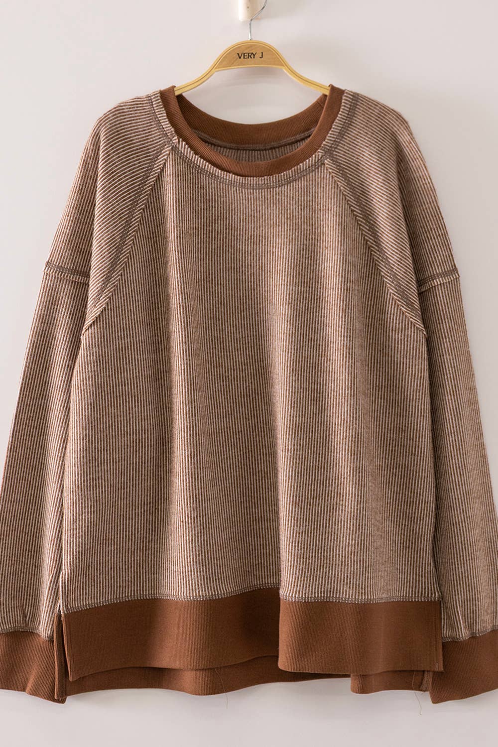 Vintage Thermal Sweater: CHOCO