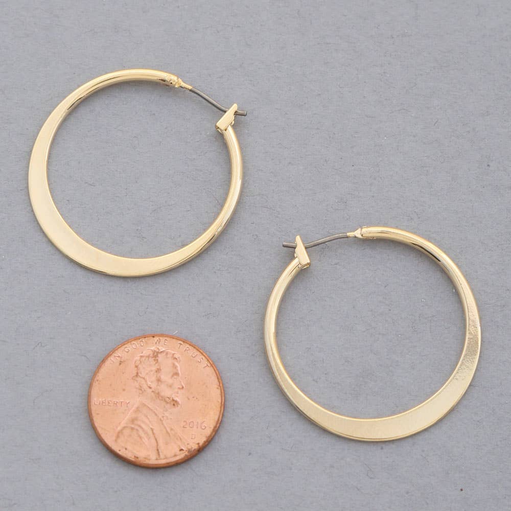 SODAJO HOOP GOLD DIPPED EARRING