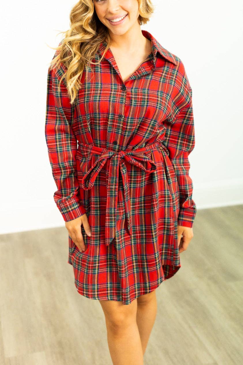 Red Flannel Dress