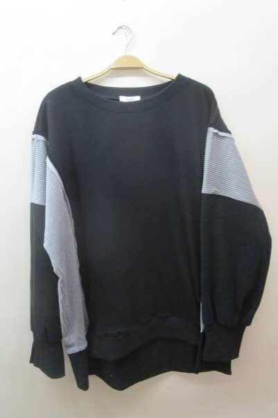 Color Block Oversized Pullover
