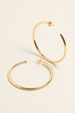 14k Gold Dipped Hoop Earrings