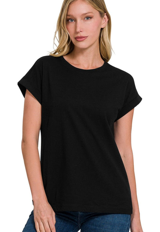 Cotton Crew Neck Short Sleeve Tee