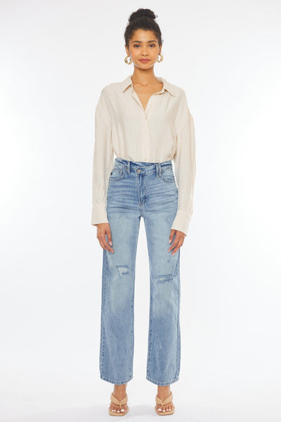 High Rise 90's Criss Cross Straight
