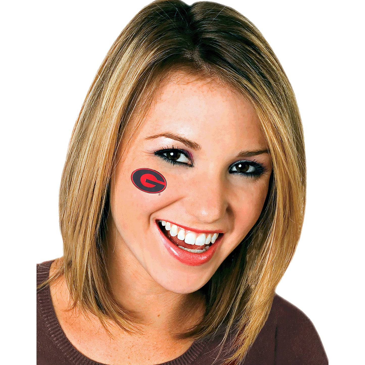 Georgia  Game Faces® Temporary Tattoos