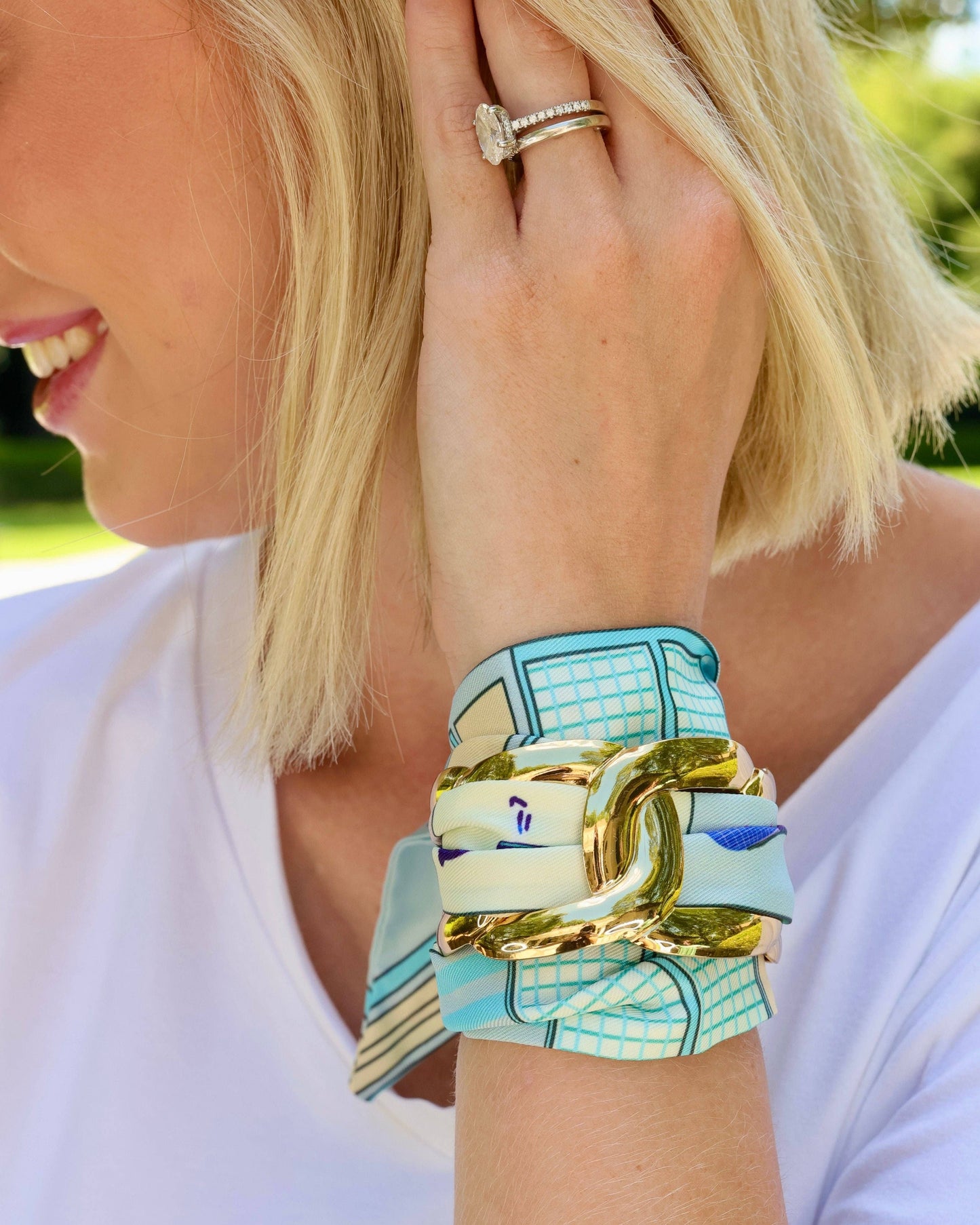 Sedgefield Scarf Bracelet Blue