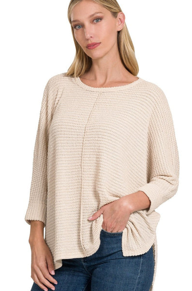 Batwing Sleeve Jacquard Sweater