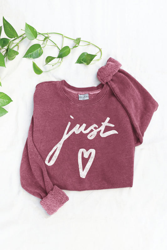 Just Love Mineral Graphic Sweatshirt