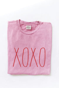 XOXO Thin Mineral Graphic Top