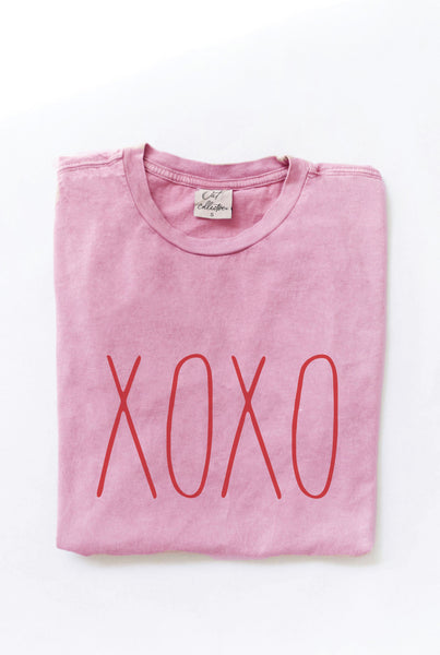 XOXO Thin Mineral Graphic Top