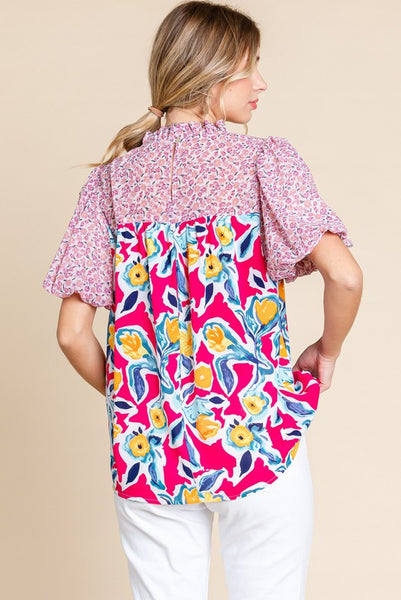 Mixed Print Top