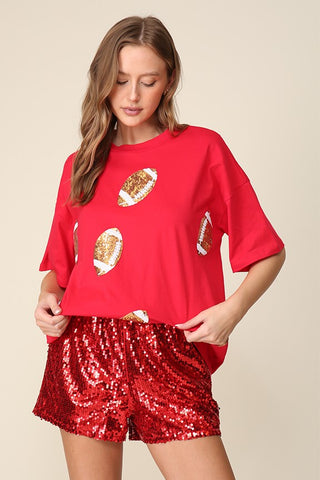 Dazzling Football Game Day Top