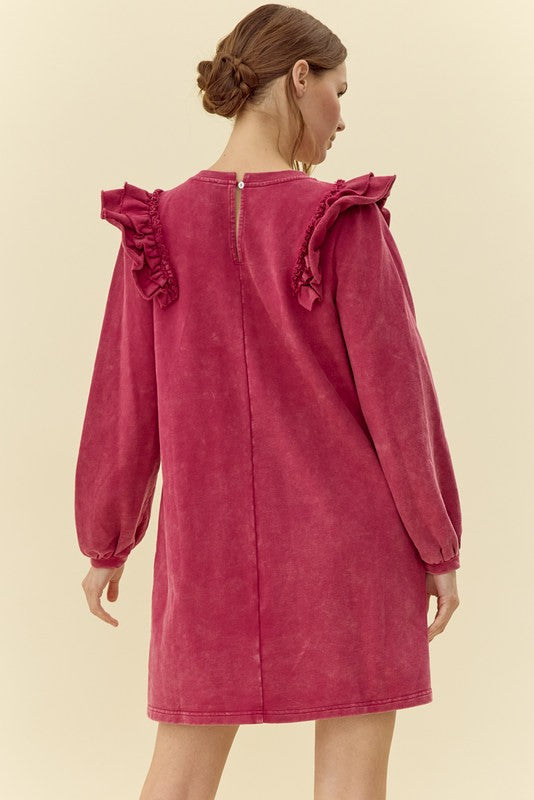 Solid Cotton Dress w/Pockets