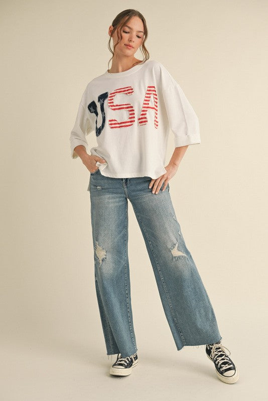 USA Patched Top