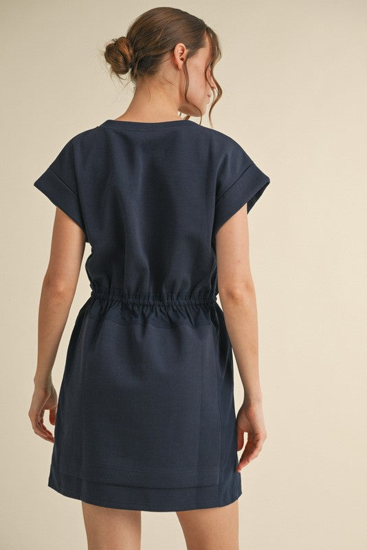 Navy Jersey Dress