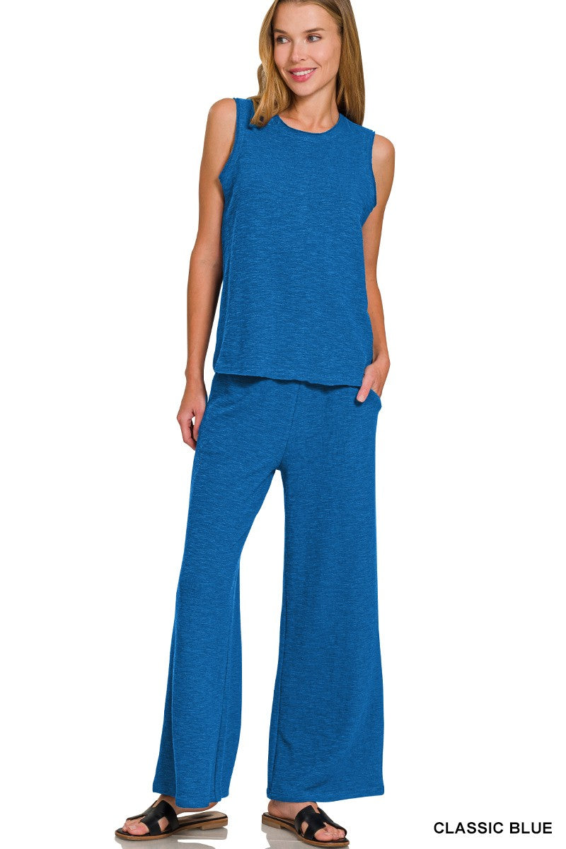 Slub Tank & Pants Set