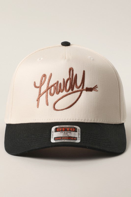 Howdy Embroidered Trucker Hat