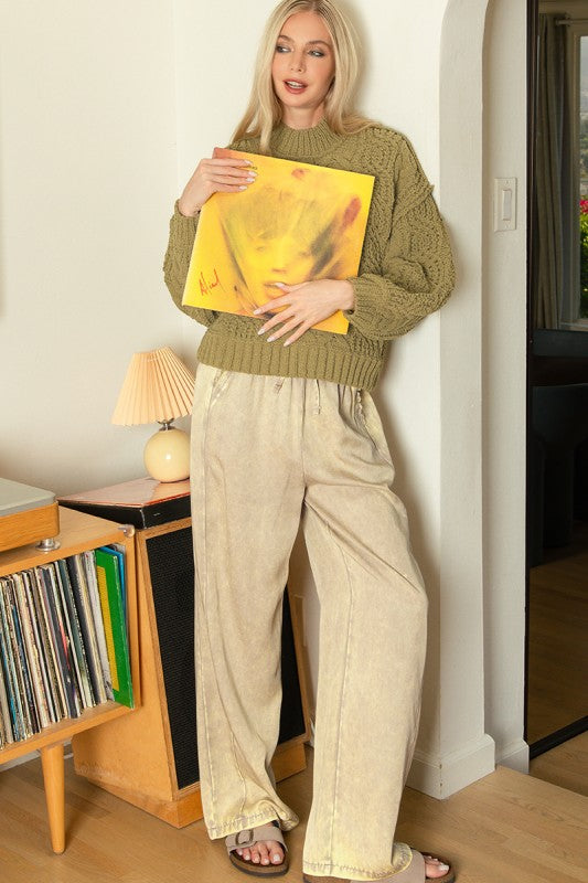 Washed Tencel Pants
