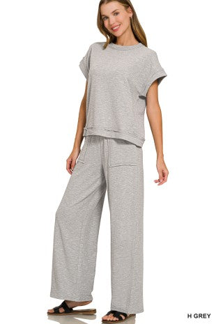 Cotton Slub Two-Piece Set