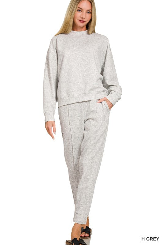 Scuba Mock Neck Pullover & Jogger Set