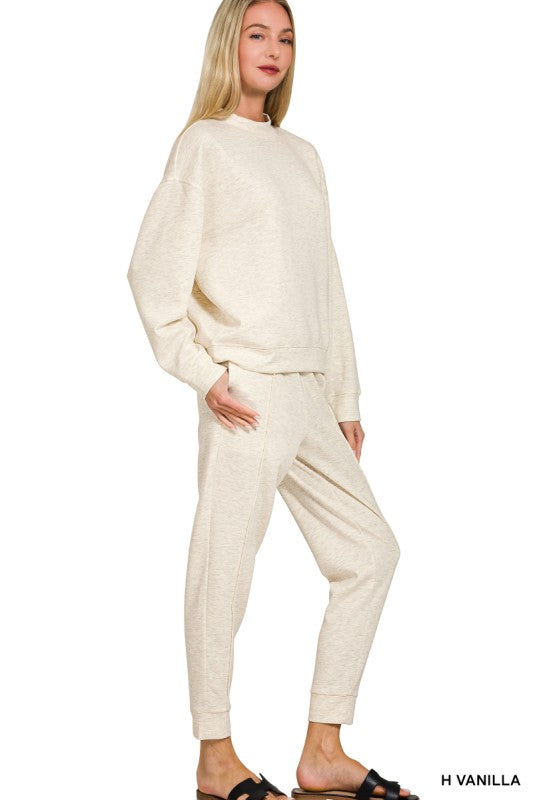 Scuba Mock Neck Pullover & Jogger Set