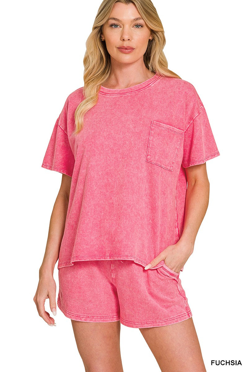 French Terry Acid Washed Set