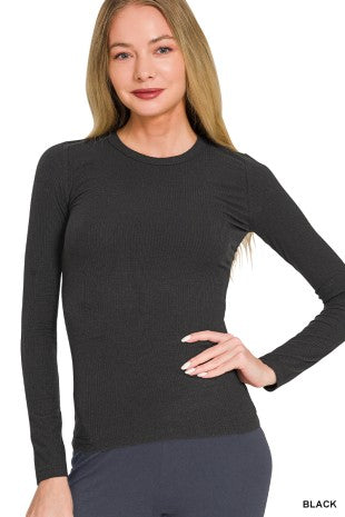 Premium Rayon Fitted Round Neck Top