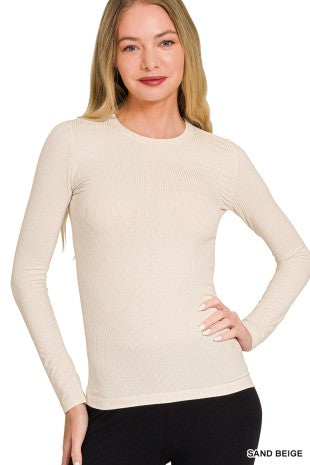 Premium Rayon Fitted Round Neck Top