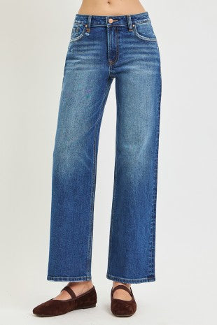 High Rise Straight Jeans