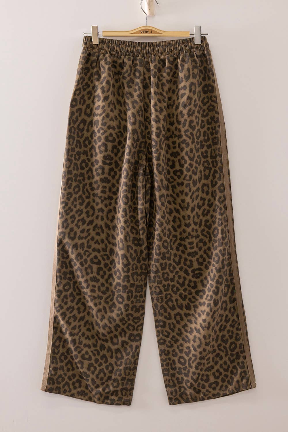 Leopard Printed Cotton Twill Pants
