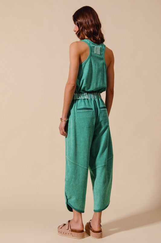 Mineral Washed Terry Jumpsuit