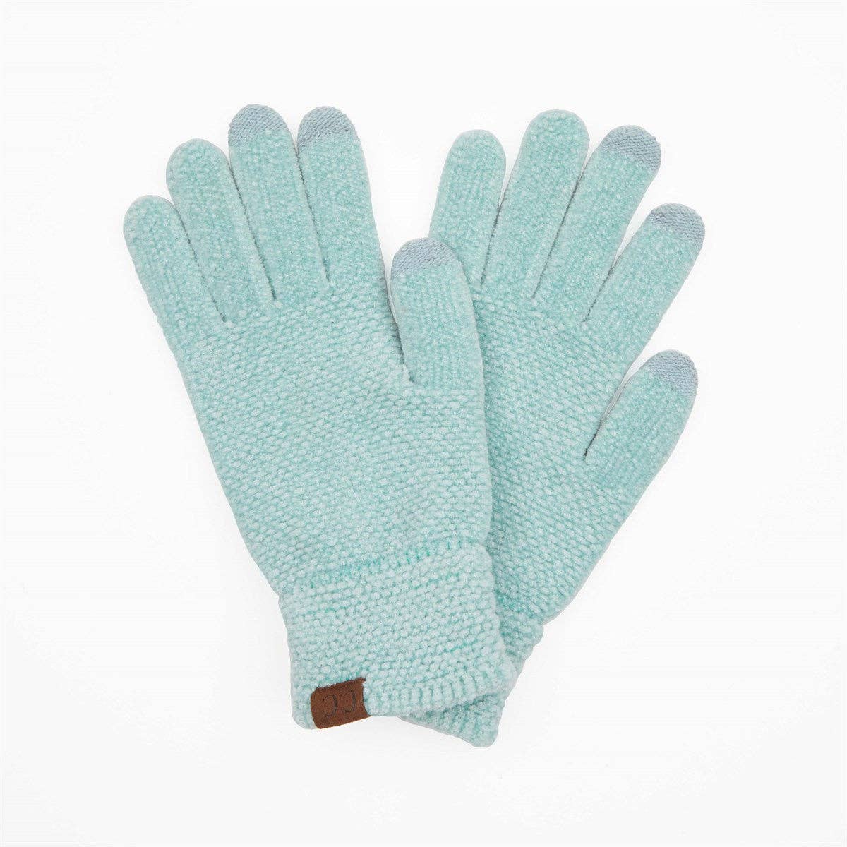 CC Chenille Touchscreen Glove ( G-9016 ): Light Melange Grey