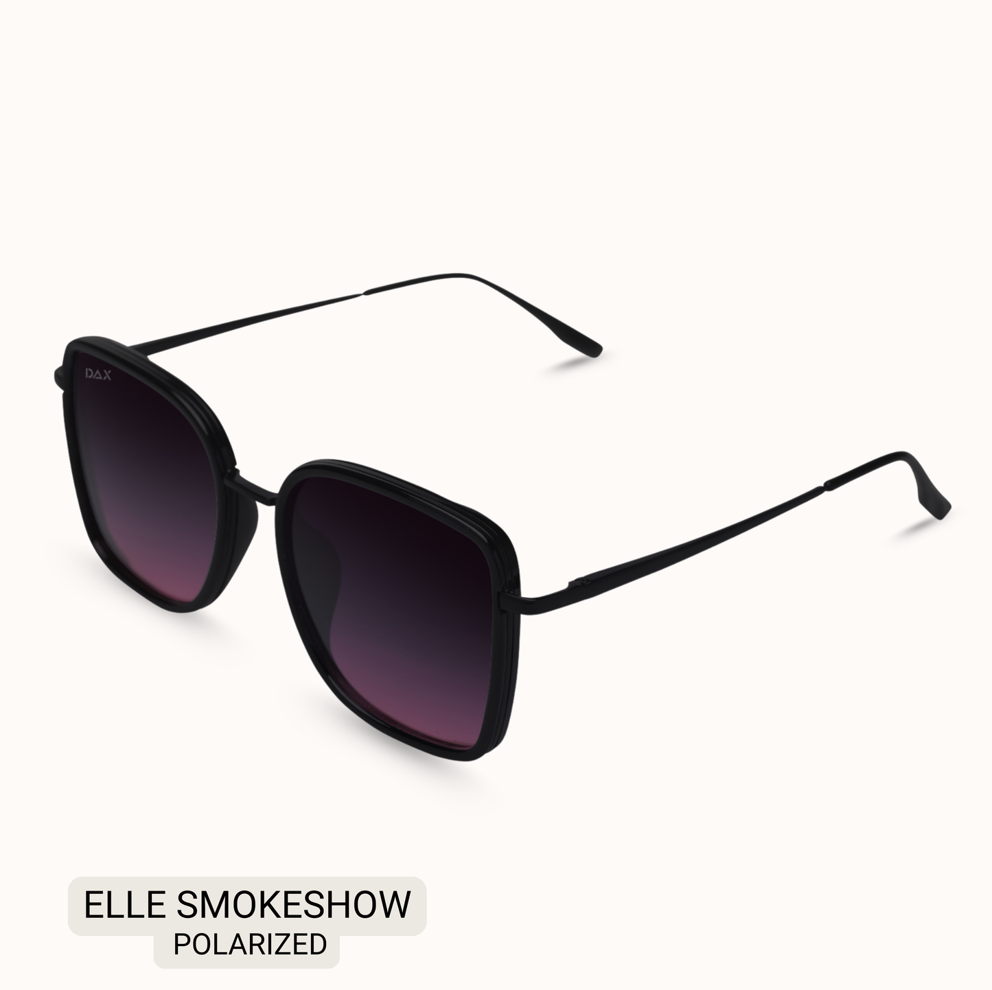Elle - Women's Polarized Oversized Sunglasses: Brown
