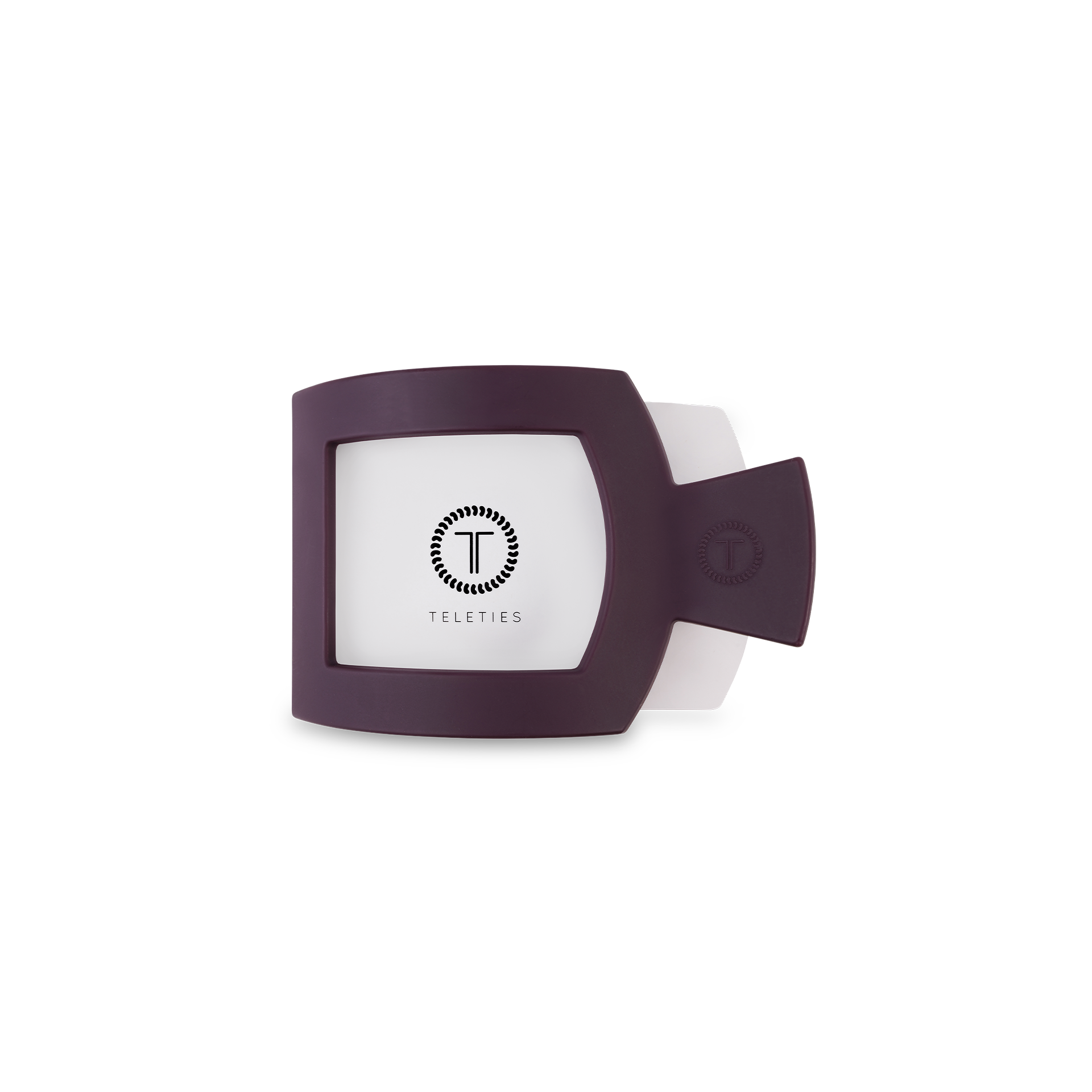 Burgundy Bliss Small Flat Square Hair Clip