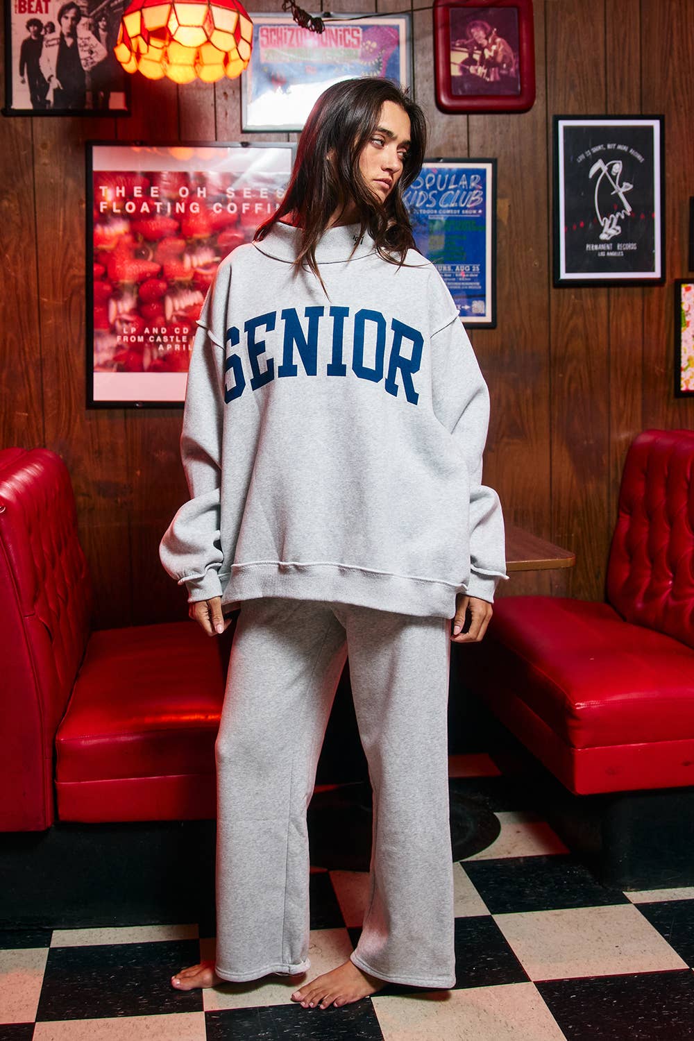 SENIOR27 | 'SENIOR' Reversible Mock-Neck Sweatshirt
