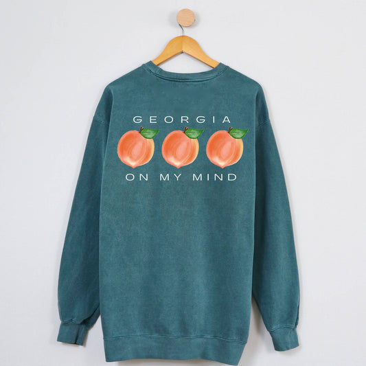 Georgia On My Mind- Comfort Colors Sweatshirt