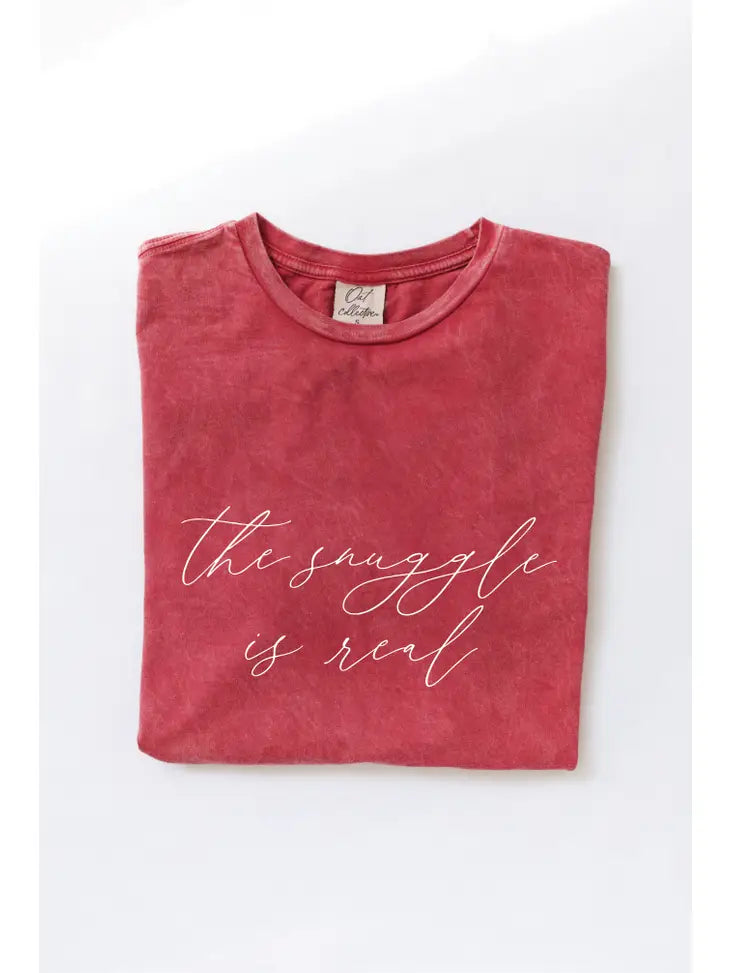 The Snuggle is Real Mineral Graphic Top