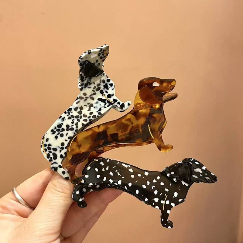 TRENDING DOG SERIES - DOG HAIR CLAW CLIPS |TORT